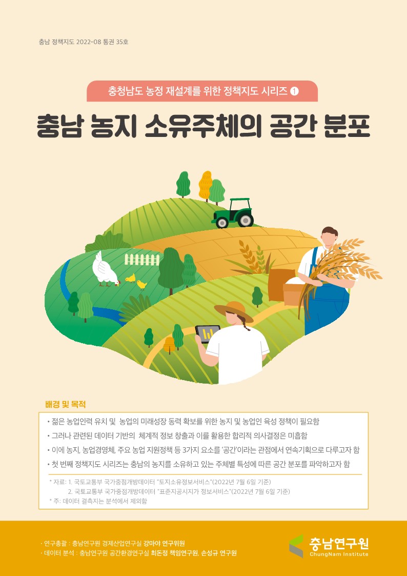 충남정책지도 2022-08 충남 농지 소유주체의 공간 분포