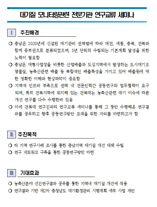 대기질 모니터링 관련 전문기관 연구교류 세미나(CNI세미나 2024-10)